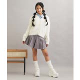 ウォッシャブルロゴシャギーニットカーディガン | PINK-latte | 詳細画像9