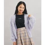 ウォッシャブルロゴシャギーニットカーディガン | PINK-latte | 詳細画像16