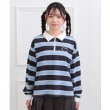 衿付きビッグラガーシャツ | PINK-latte | 詳細画像1 