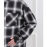 ルーズチェックシャツ+ロンT | PINK-latte | 詳細画像7