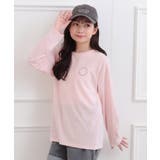 ライトピンク(070) | フロッキーくまちゃんロンT | PINK-latte