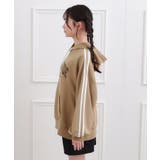 袖ラインパーカ＋ショートパンツセット | PINK-latte | 詳細画像3 