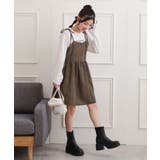 ギンガムキャミワンピ＋ロンTセット | PINK-latte | 詳細画像1 