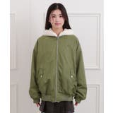 リバーシブルフェイクファーブルゾン | PINK-latte | 詳細画像1