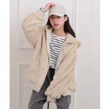 リバーシブルフェイクファーブルゾン | PINK-latte | 詳細画像14