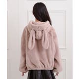 耳付きフェイクファーブルゾン | PINK-latte | 詳細画像4