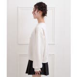 ベロアリボンネコフォトトレーナー | PINK-latte | 詳細画像2 