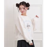 ベロアリボンネコフォトトレーナー | PINK-latte | 詳細画像7 