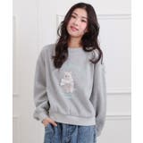 ベロアリボンネコフォトトレーナー | PINK-latte | 詳細画像11 