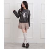 ベロアリボンネコフォトトレーナー | PINK-latte | 詳細画像17 