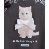 ベロアリボンネコフォトトレーナー | PINK-latte | 詳細画像18 