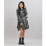 チェック変形ヘムスカート | PINK-latte | 詳細画像13