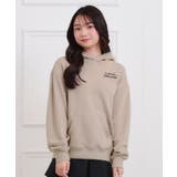 ライトベージュ(051) | くま耳チュニックパーカー | PINK-latte