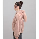 耳付きフェイクファーブルゾン | PINK-latte | 詳細画像2