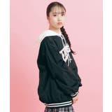 フード付きコットンパーカ | PINK-latte | 詳細画像11
