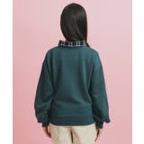 衿付きナンバリングスウェット | PINK-latte | 詳細画像3 