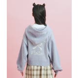 クロップドリボン刺繍パーカ | PINK-latte | 詳細画像4