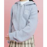 クロップドリボン刺繍パーカ | PINK-latte | 詳細画像6
