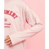 カレッジフラワーロンT | PINK-latte | 詳細画像5