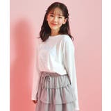 アイボリー(004) | カレッジフラワーロンT | PINK-latte