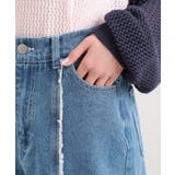 センターフリンジデニムパンツ | PINK-latte | 詳細画像5