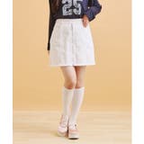 アイボリー(004) | リングジップ台形スカート | PINK-latte