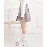 インパンプリーツ無地スカート | PINK-latte | 詳細画像2