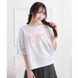 ミニ裏デザインアップリケTシャツ | PINK-latte | 詳細画像12