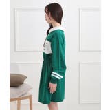 ミニ裏エリ付きドロストワンピース | PINK-latte | 詳細画像2 