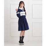 ミニ裏エリ付きドロストワンピース | PINK-latte | 詳細画像14 