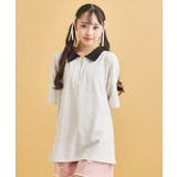 ハーフジップ衿付きTシャツ | PINK-latte | 詳細画像7