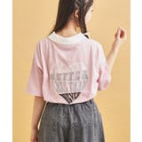 ハーフジップ衿付きTシャツ | PINK-latte | 詳細画像15