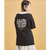 ブラック(019) | ハーフジップ衿付きTシャツ | PINK-latte