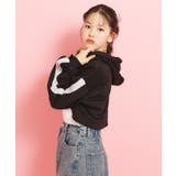 【セットアイテム】裏毛短丈パーカ+タンクトップ | PINK-latte | 詳細画像13