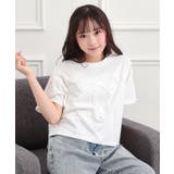 フリルリボンTシャツ | PINK-latte | 詳細画像7