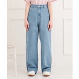 ドット柄デニムパンツ | PINK-latte | 詳細画像2