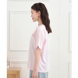 ワンポイント刺繍Tシャツ | PINK-latte | 詳細画像2 