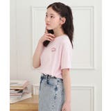ワンポイント刺繍Tシャツ | PINK-latte | 詳細画像15 