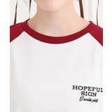 ワッペン風チュニックTシャツ | PINK-latte | 詳細画像5 