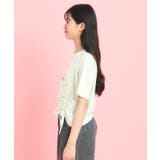 フロントドロストリボンTシャツ | PINK-latte | 詳細画像3
