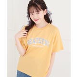 オレンジ(067) | カレッジTシャツ | PINK-latte