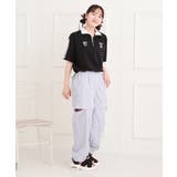 メッシュ切替ハーフジッププルオーバー | PINK-latte | 詳細画像16 