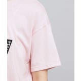 ギンガムアップリケTシャツ | PINK-latte | 詳細画像5