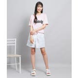 ギンガムアップリケTシャツ | PINK-latte | 詳細画像17