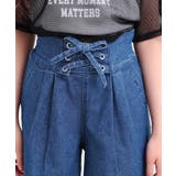 フロントレースアップキュロット | PINK-latte | 詳細画像4 