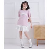 接触冷感 カレッジロゴTシャツ | PINK-latte | 詳細画像16 