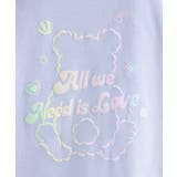 接触冷感 グラデーションくまちゃん発砲ビッグTシャツ | PINK-latte | 詳細画像26 