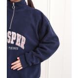 ハーフジップフリーストレーナー | PINK-latte | 詳細画像5 