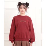 ボアくまちゃんアップリケ裏起毛トレーナー | PINK-latte | 詳細画像1 