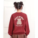 ボアくまちゃんアップリケ裏起毛トレーナー | PINK-latte | 詳細画像3 